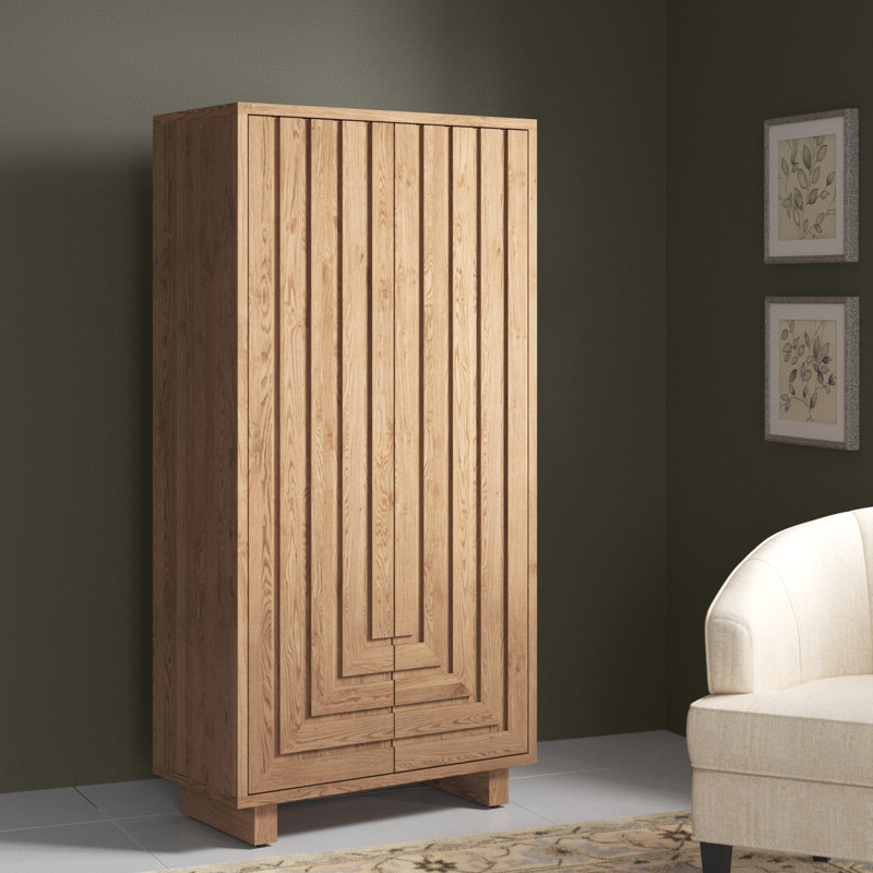 Joss & Main Sumi Solid Wood Armoire Wayfair